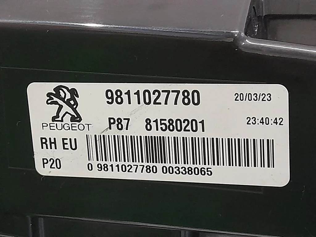 Fanale INT POST DX 9811027780 Peugeot 5008 II 2017