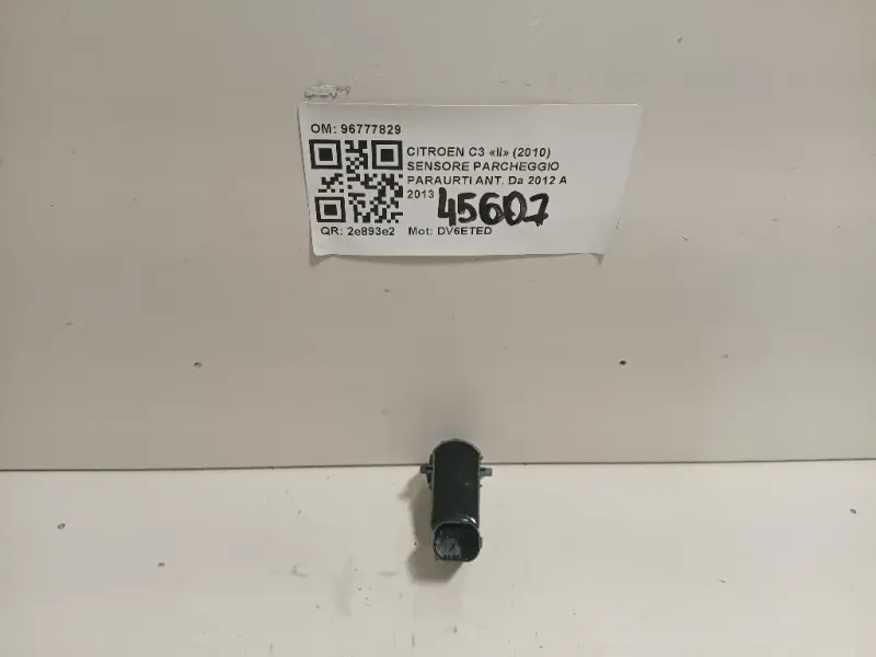 Sensore Parcheggio Paraurti ANT 96777829 Citroen C3 II 2010
