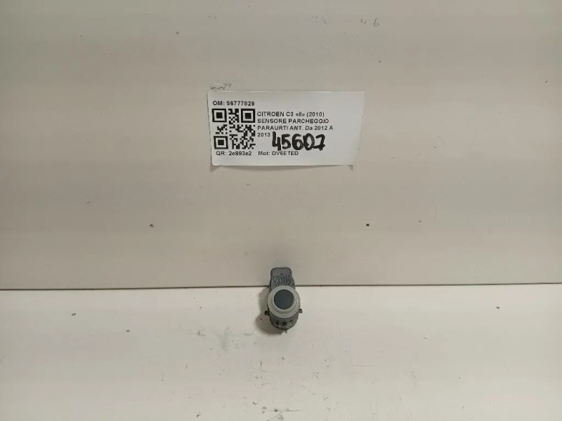 Sensore Parcheggio Paraurti ANT 96777829 Citroen C3 II 2010