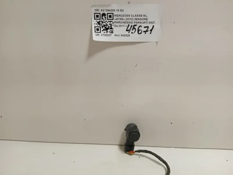 Sensore Parcheggio Paraurti ANT A21254200 18 SX Mercedes Classe ML W166 2012