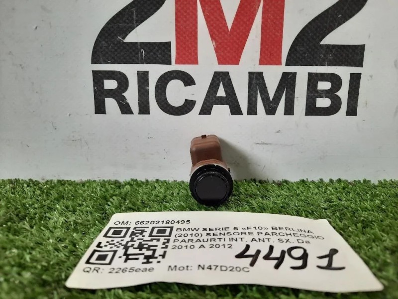 Sensore Parcheggio Paraurti INT ANT SX 1PZ 66202180495 ORIGINALE NUOVO Bmw Serie 5 F10 Berlina 2010
