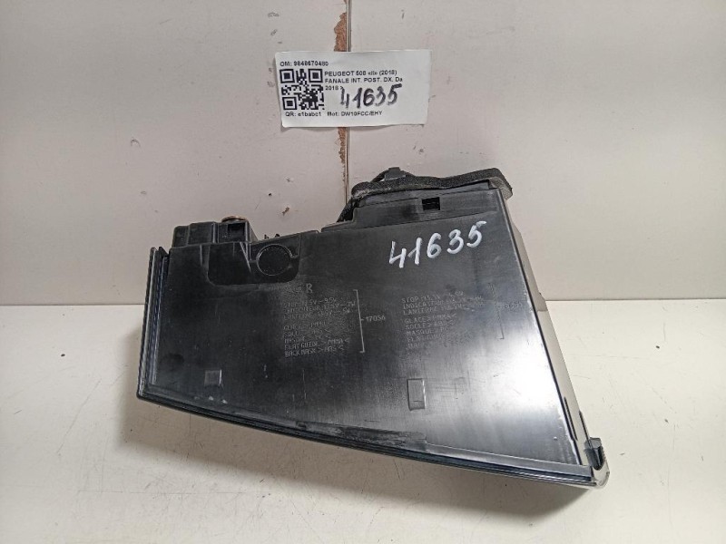 Fanale INT POST DX 9848670480 Peugeot 508 II 2018