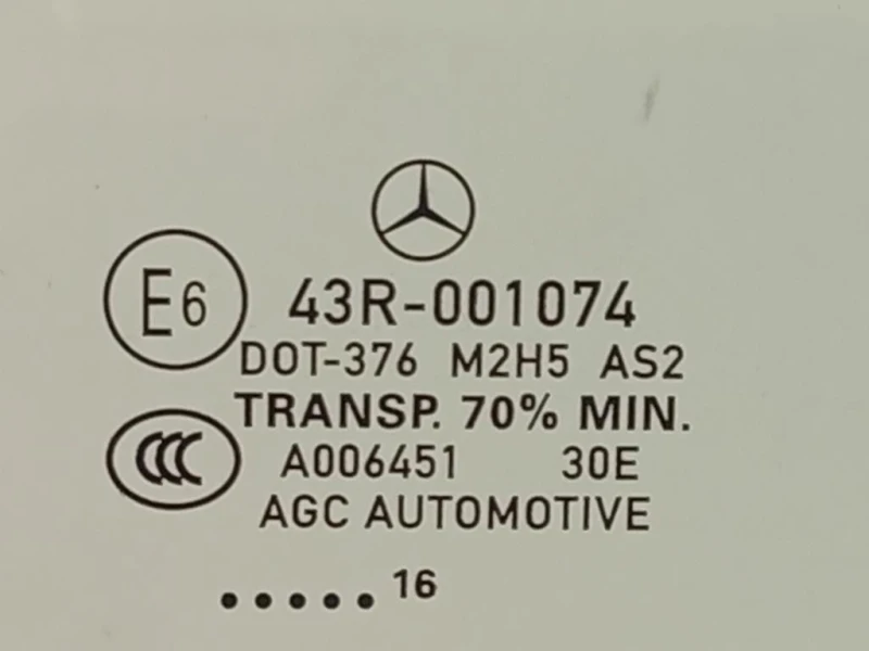 Cristallo Scendente Porta ANT DX 43R-001074 Mercedes Classe GLE W166 2015