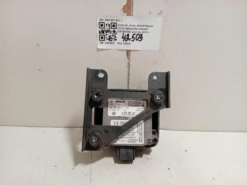 Sensore Radar Distronic ACC 5Q0 907 541 J Audi A3 8VA Sportback 2012