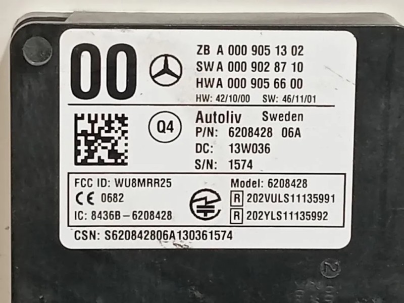 Sensore Radar Distronic ACC A0009051302 Mercedes Classe A W176 2013