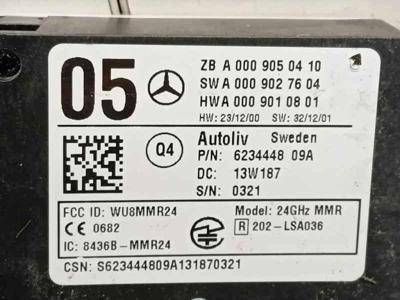 Sensore Radar Distronic ACC A0009050410 Mercedes Classe E W212 2013