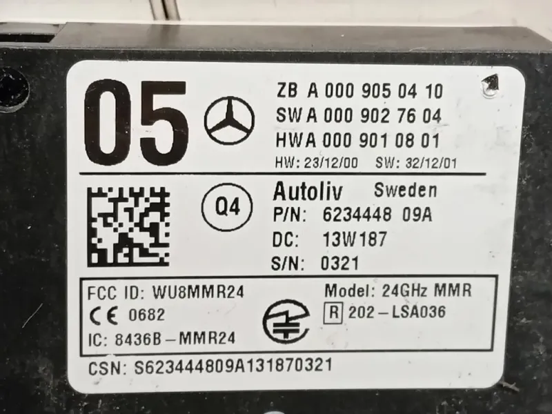 Sensore Radar Distronic ACC A0009050410 Mercedes Classe E W212 2013