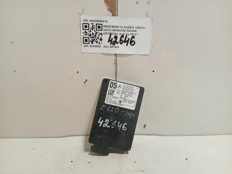 Sensore Radar Distronic ACC A0009050410 Mercedes Classe E W212 2013