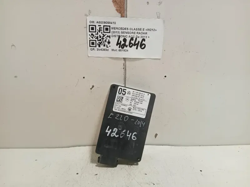 Sensore Radar Distronic ACC A0009050410 Mercedes Classe E W212 2013