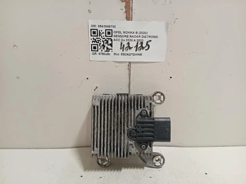 Sensore Radar Distronic ACC 9841849780 Opel Mokka B 2020
