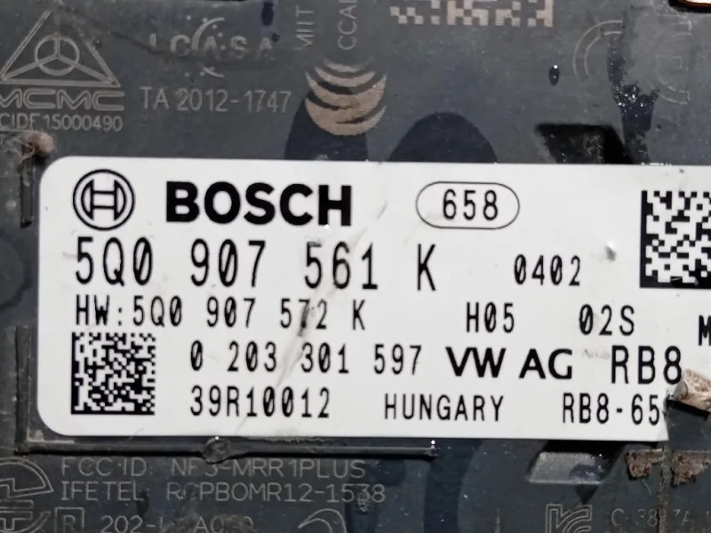 Sensore Radar Distronic ACC 5Q0 907 561 K Skoda Fabia NJ3 2018