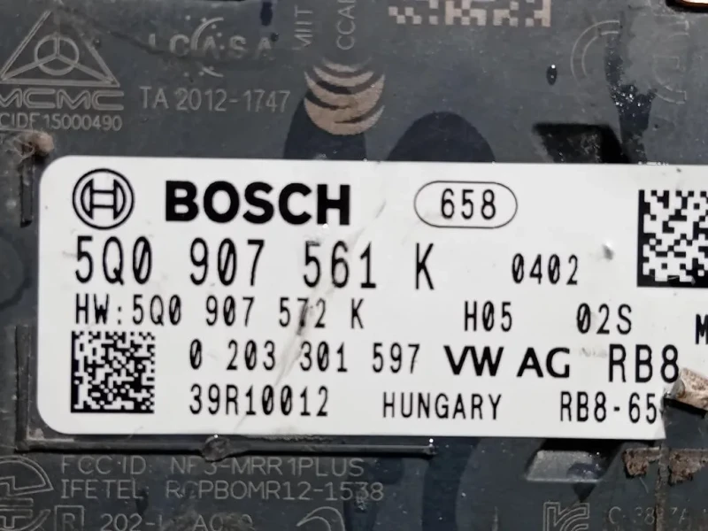 Sensore Radar Distronic ACC 5Q0 907 561 K Skoda Fabia NJ3 2018