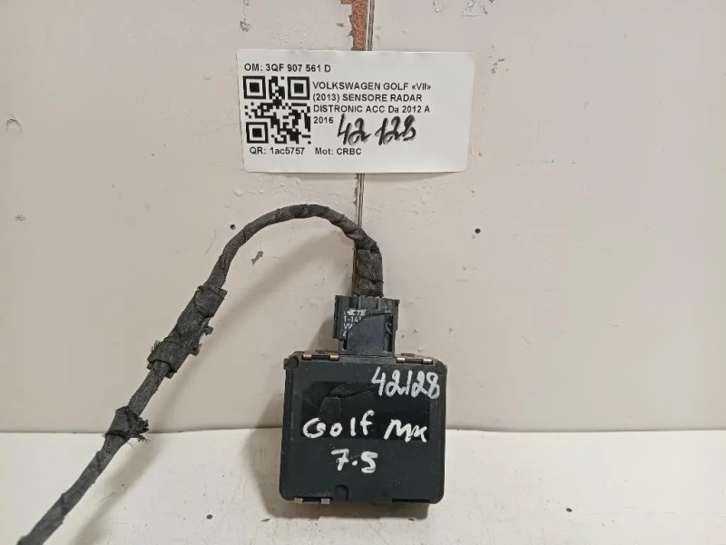 Sensore Radar Distronic ACC 3QF 907 561 D Volkswagen GOLF VII 2013