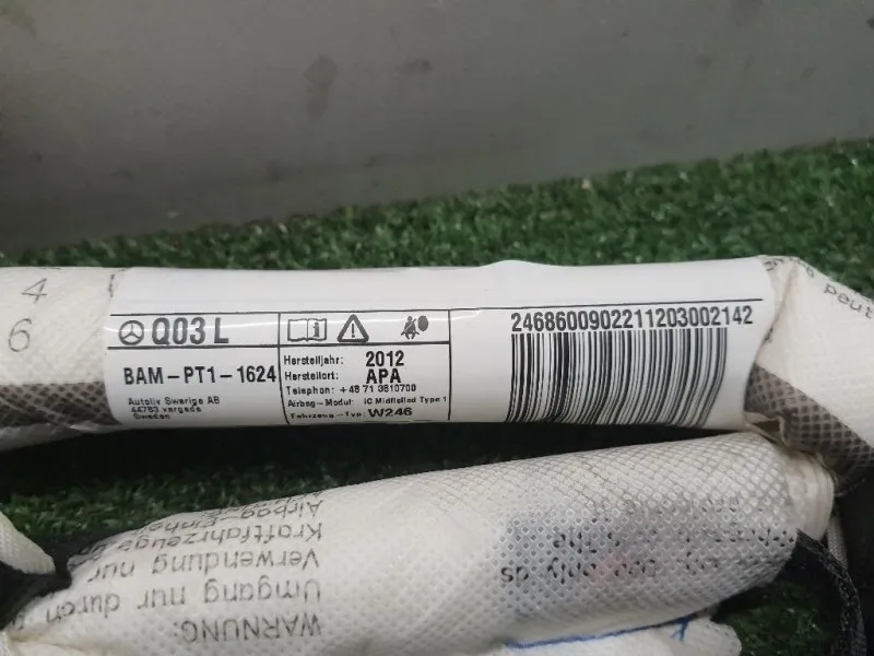 Air-bag A Tendina SX A2468600902 Mercedes Classe B W246 2012
