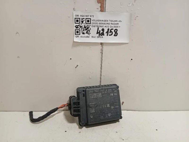 Sensore Radar Distronic ACC 5Q0907572 Volkswagen Tiguan II 2020