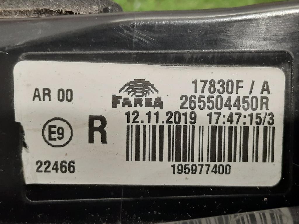 Fanale INT POST DX 265504450R Renault CLIO V 2019