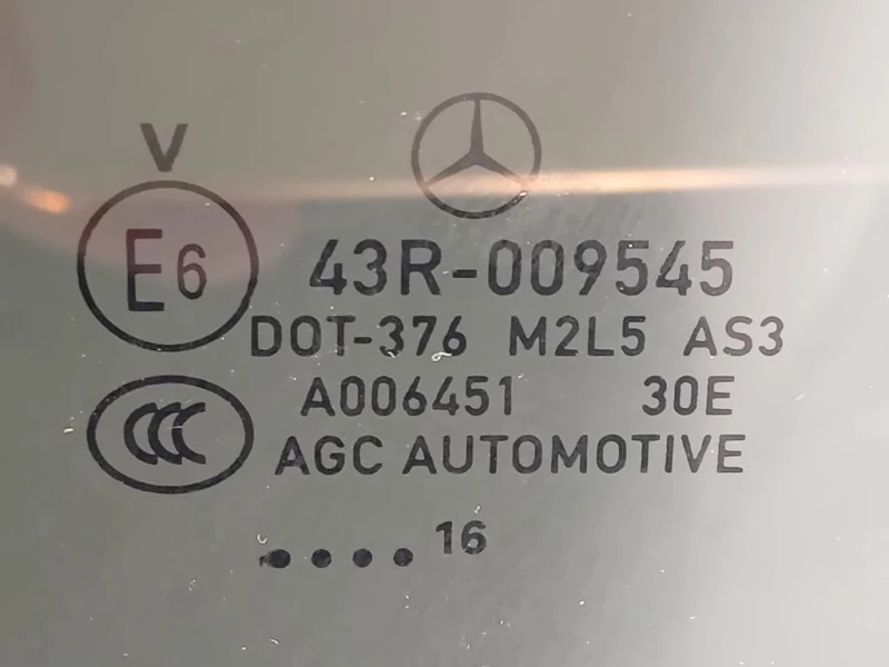 Cristallo Scendente Porta POST SX A1667351910 Mercedes Classe GLE W166 2015