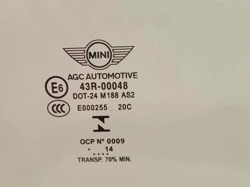 Cristallo Scendente Porta POST SX Mini MINI ONE F55 2014