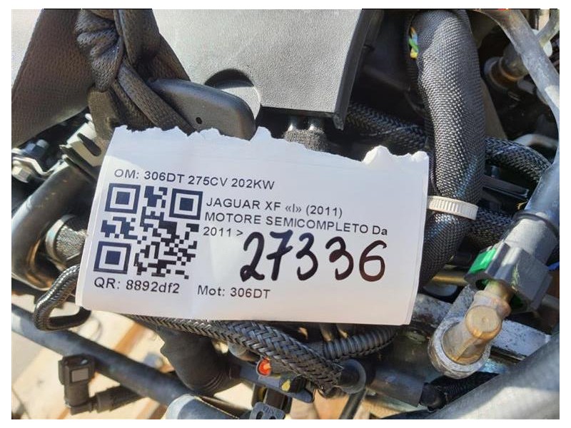 Motore Semicompleto 306DT 275CV 202KW Jaguar XF I 2011