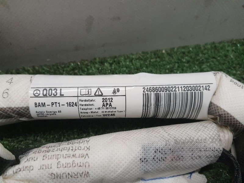 Air-bag A Tendina SX A2468600902 Mercedes Classe B W246 2014