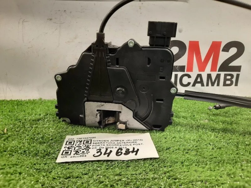 Serratura Anteriore Porta Scorrevole POST DX 1361337080 SCORREVOLE DX Citroen Jumper III 2014