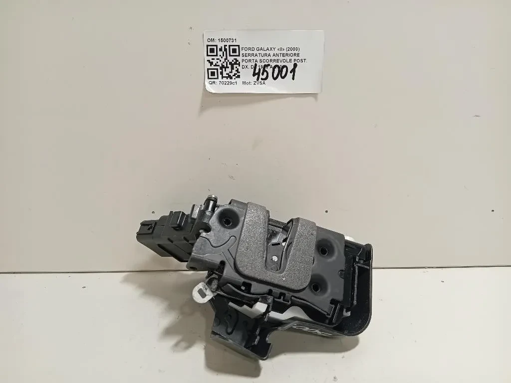 Serratura Anteriore Porta Scorrevole POST DX 1500731 Ford Galaxy II 2000
