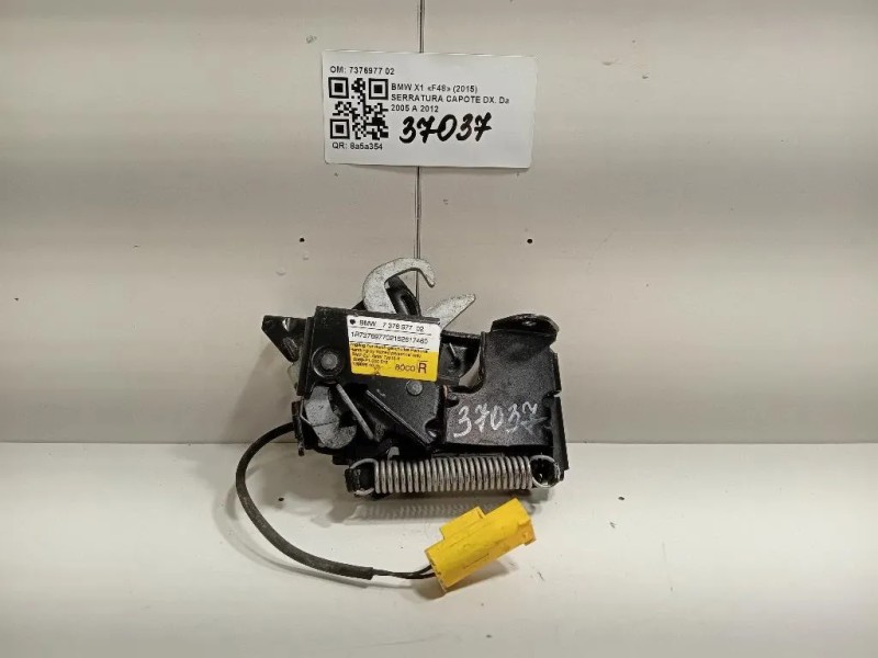 Serratura Capote DX 7376977 02 Bmw X1 F48 2015