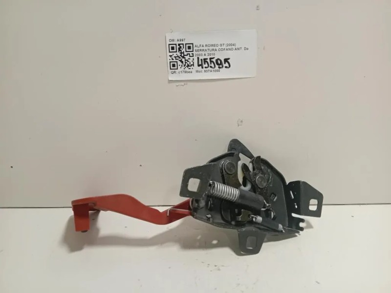 Serratura Cofano ANT A997 Alfa Romeo GT 2004