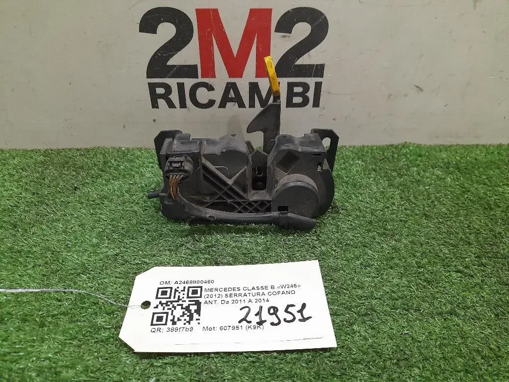 Serratura Cofano ANT A2468800460 Mercedes Classe B W246 2012