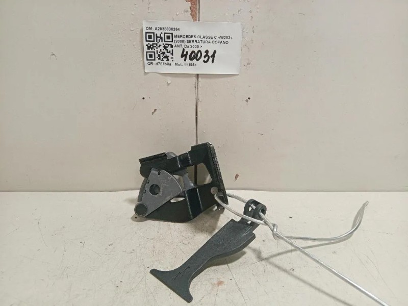 Serratura Cofano ANT A2038800264 Mercedes Classe C W203 2000