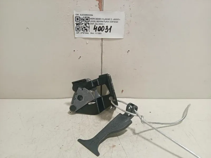 Serratura Cofano ANT A2038800264 Mercedes Classe C W203 2000