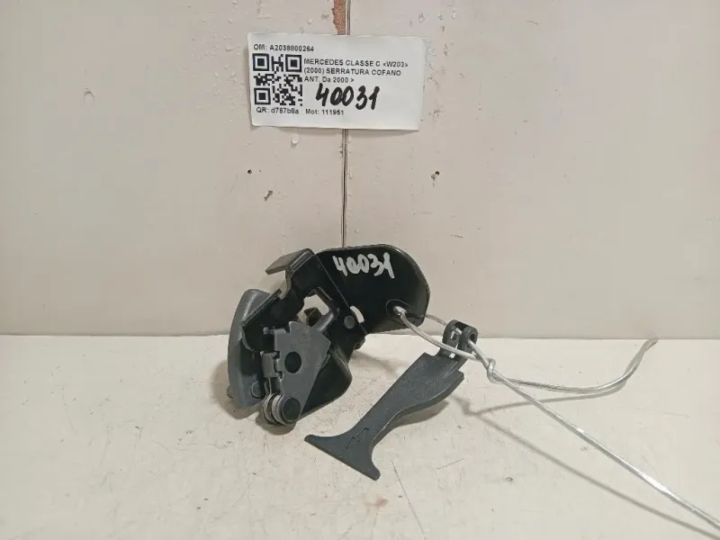 Serratura Cofano ANT A2038800264 Mercedes Classe C W203 2000