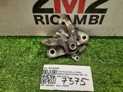 Serratura Cofano ANT 535100H050 Toyota AYGO I 2005