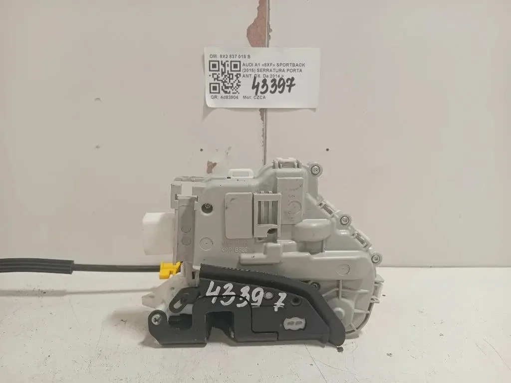 Serratura Porta ANT DX 8X2 837 016 B Audi A1 8XF Sportback 2015