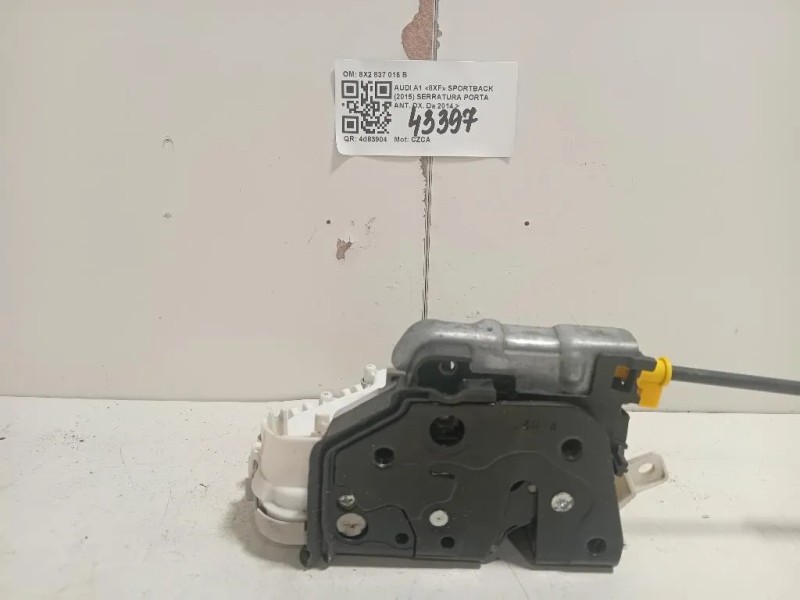 Serratura Porta ANT DX 8X2 837 016 B Audi A1 8XF Sportback 2015