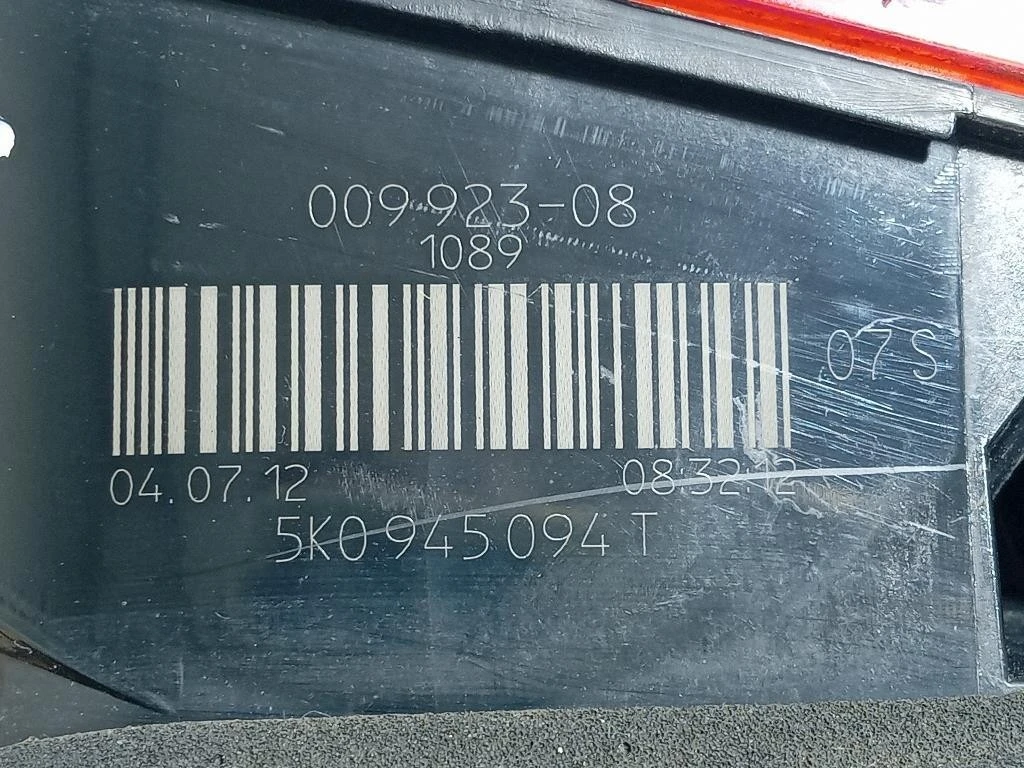 Fanale INT POST DX 5K0 945 094 T Volkswagen GOLF VI 2009