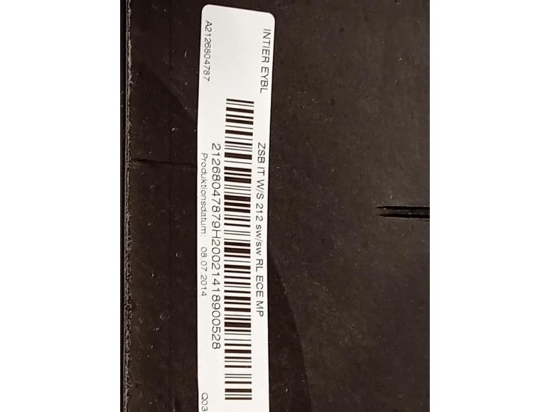 Cruscotto A21268027009J54 Mercedes Classe E W212 2013