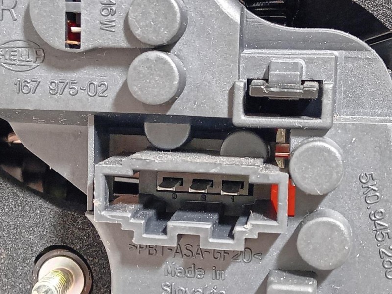 Fanale INT POST DX 5K0 945 094L Volkswagen GOLF VI 2009