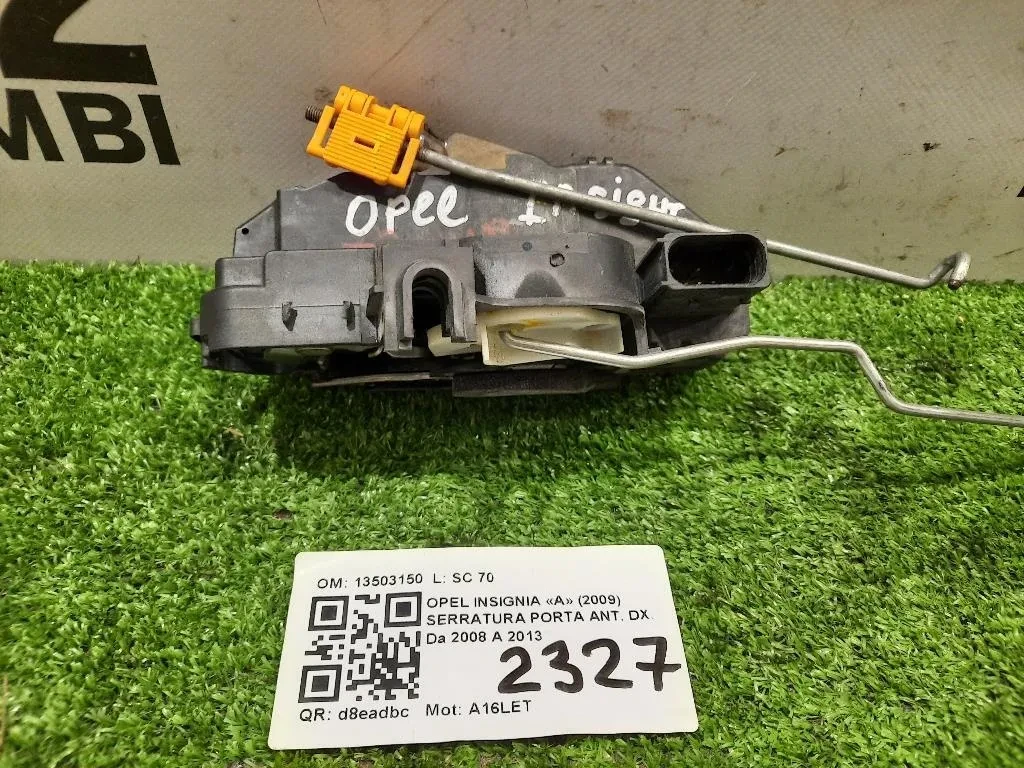 Serratura Porta ANT DX 13503150 Opel Insignia A 2009