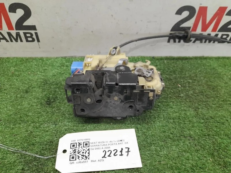Serratura Porta ANT DX 837016BQ Seat Ibiza IV 6L1 2002