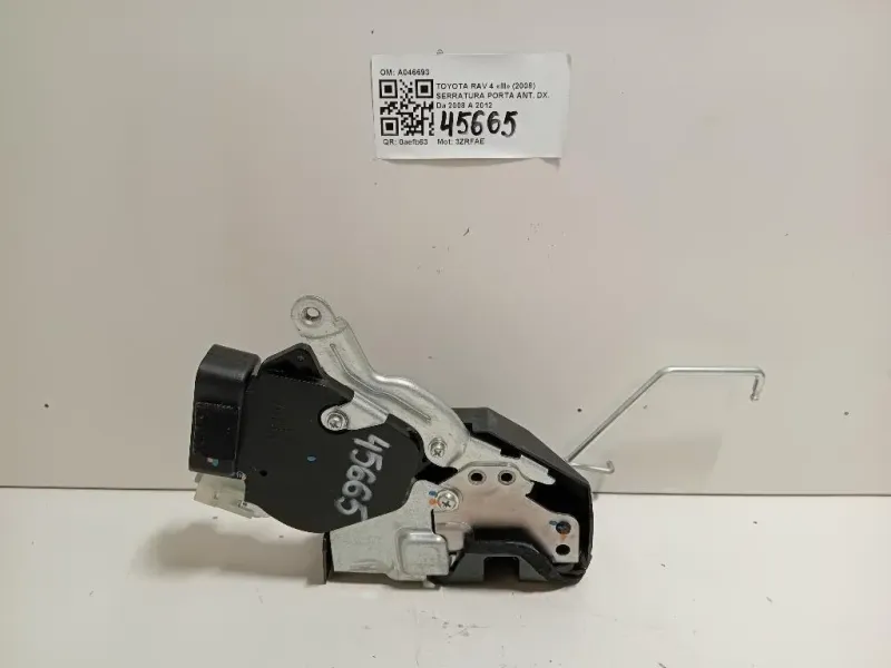 Serratura Porta ANT DX A046693 Toyota RAV 4 III 2008