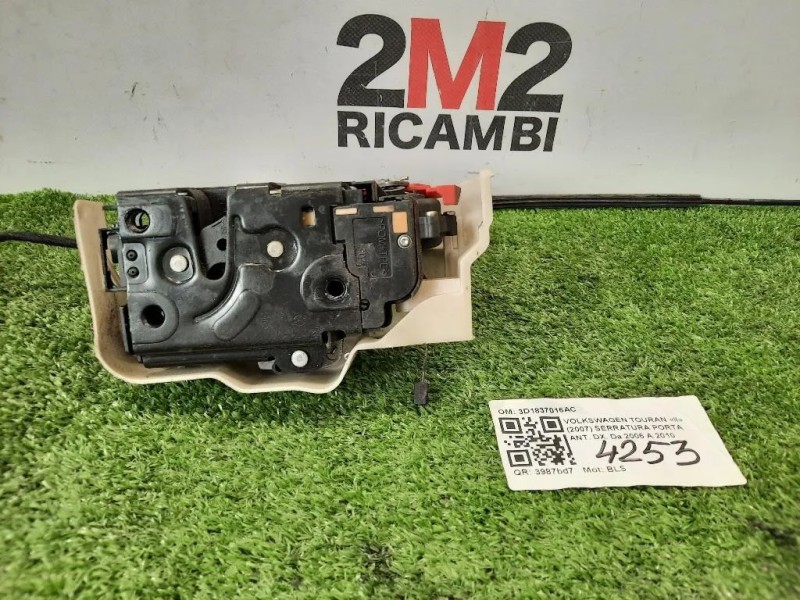 Serratura Porta ANT DX 3D1837016AC Volkswagen Touran II 2007