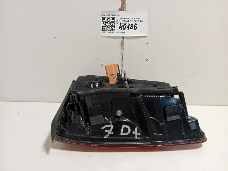 Fanale INT POST DX 5G0 945 094 H Volkswagen GOLF VII 2013