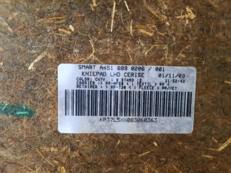 Cruscotto Parte INF A4516890206 CRUSCOTTO Smart Fortwo Cabrio 451 2007