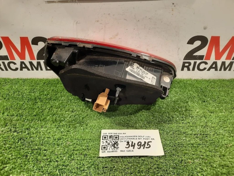 Fanale INT POST DX 5G0 945 094 AH Volkswagen GOLF VII 2017
