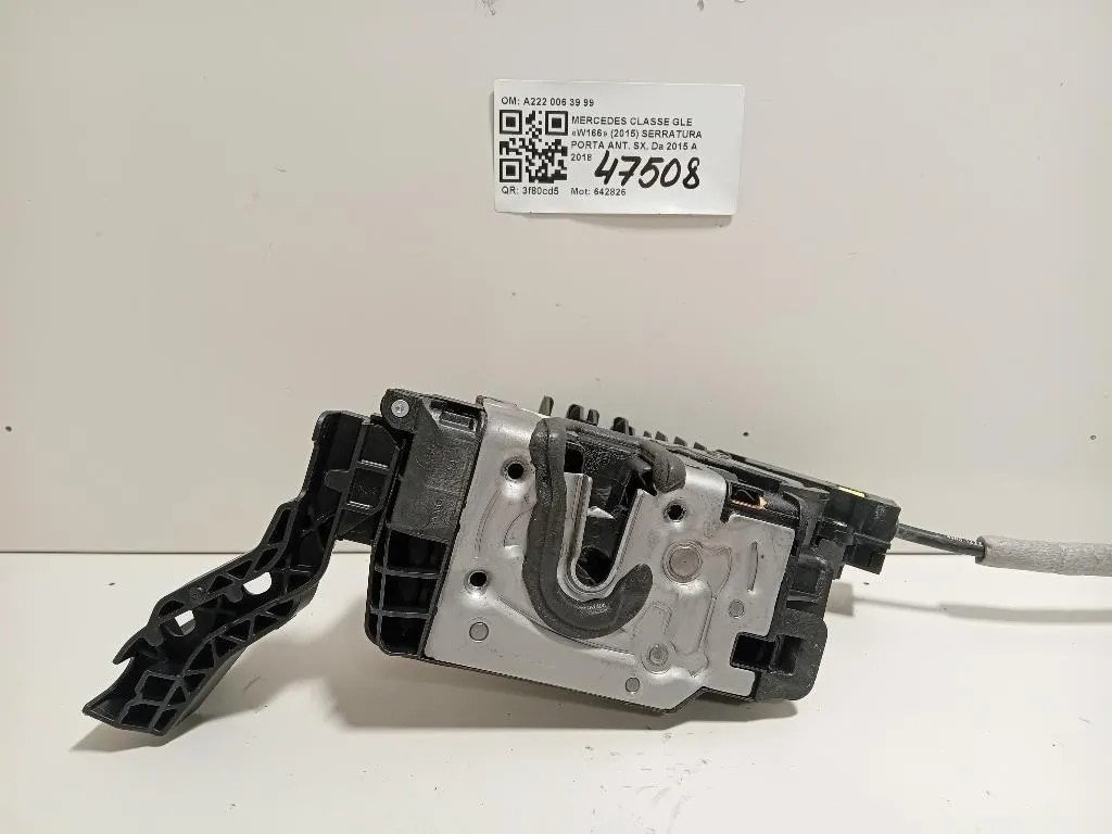 Serratura Porta ANT SX A222 006 39 99 Mercedes Classe GLE W166 2015