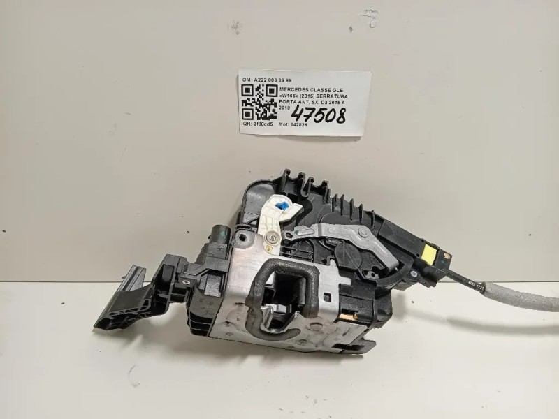 Serratura Porta ANT SX A222 006 39 99 Mercedes Classe GLE W166 2015