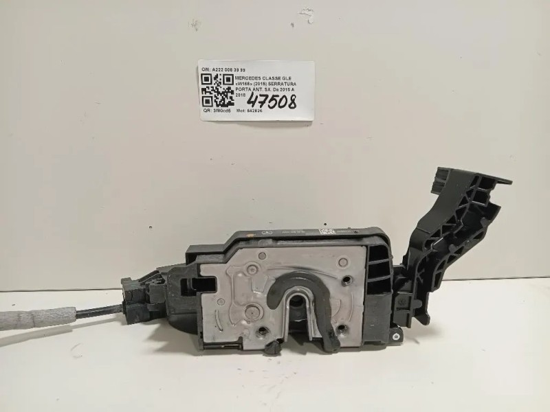 Serratura Porta ANT SX A222 006 39 99 Mercedes Classe GLE W166 2015