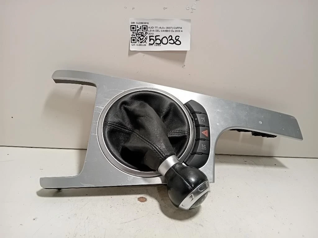 Cuffia LEVA DEL Cambio 8J2863916 Audi TT 8J3 2007
