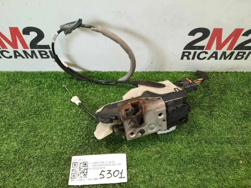 Serratura Porta ANT SX 9688079380 Peugeot 208 I 2012